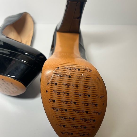 Onlymaker platform Pumps Round Toe Slip on Block Chunky Heels Party Black 9.5 - Picture 10 of 11